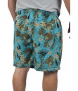 Short Estampado Elastano P M G GG Praia Turquesa